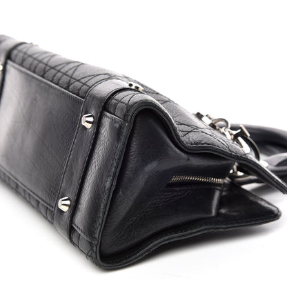 Christian Dior Calfskin Cannage Stitched Small Lady East West Lady Dior Black 6 of 10
