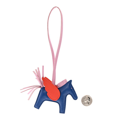 Hermes Milo Lambskin Grigri Rodeo Pegase Horse Bag Charm PM Bleu France Mauve Sylvestre Capucine 2 of 5