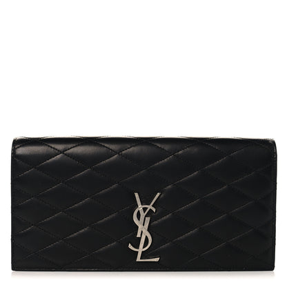 Saint Laurent Lambskin Quilted Kate Clutch Black 1 of 6