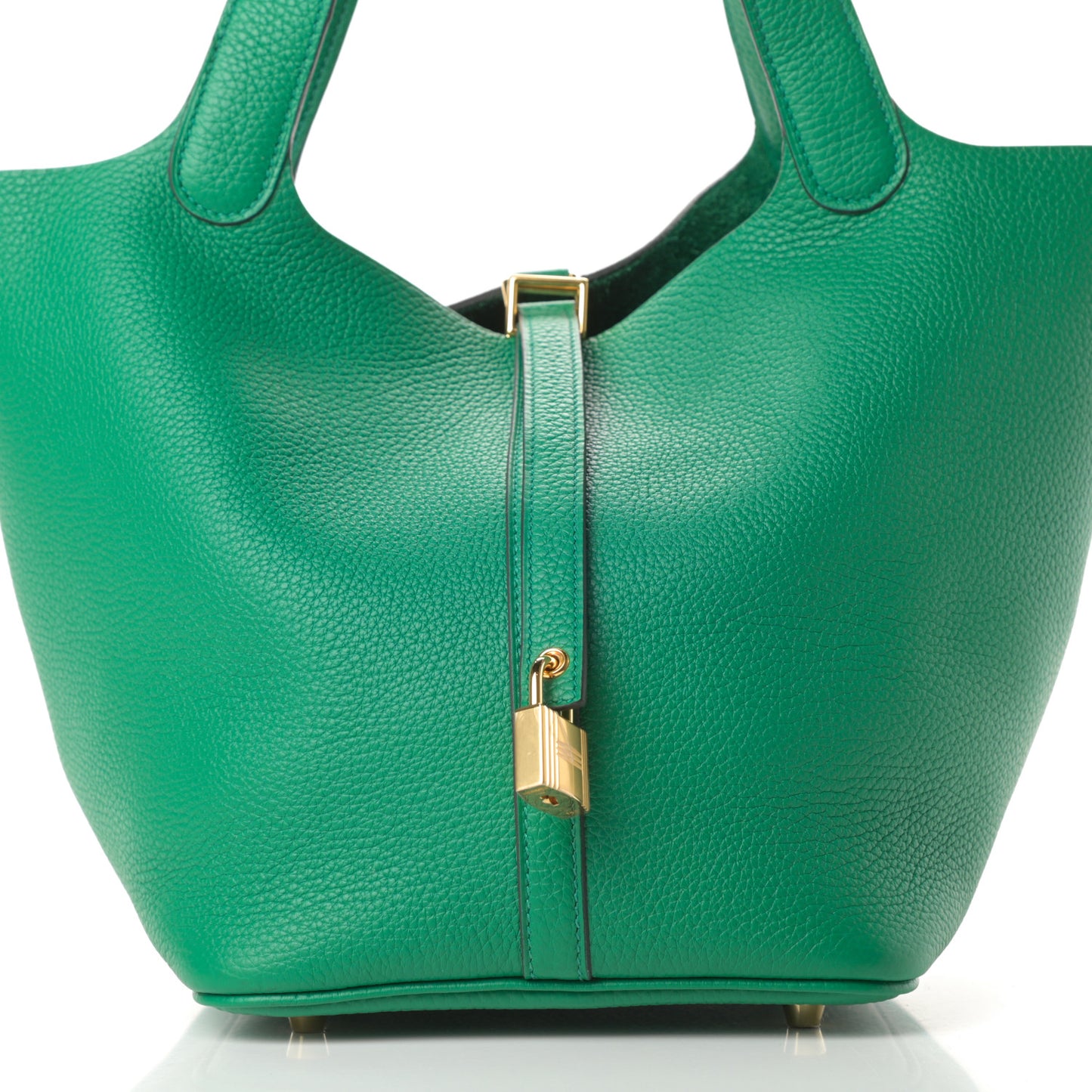 Taurillon Clemence Picotin Lock 22 MM Vert Vertigo