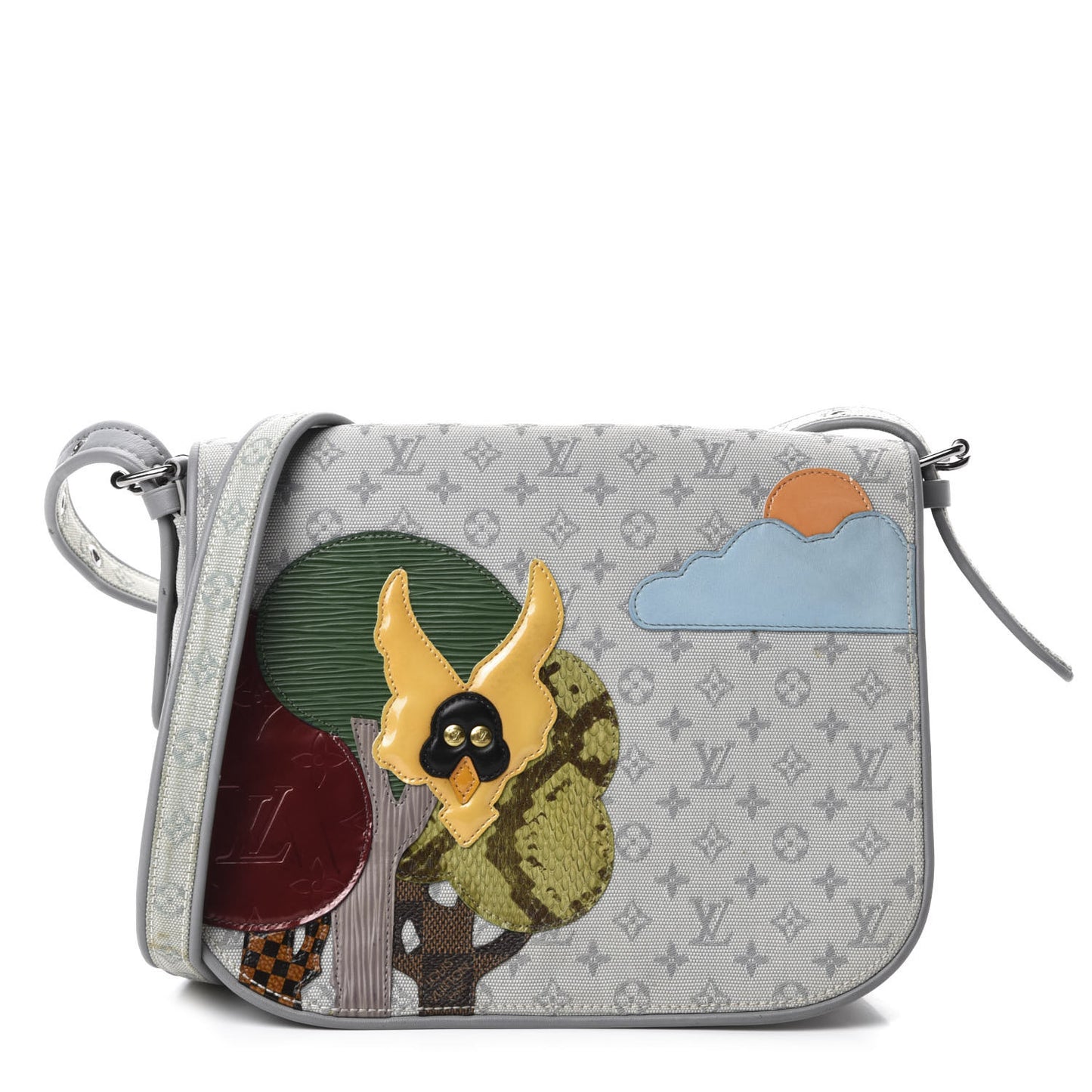 Mini Monogram Patchwork Conte De Fees Musette Grey