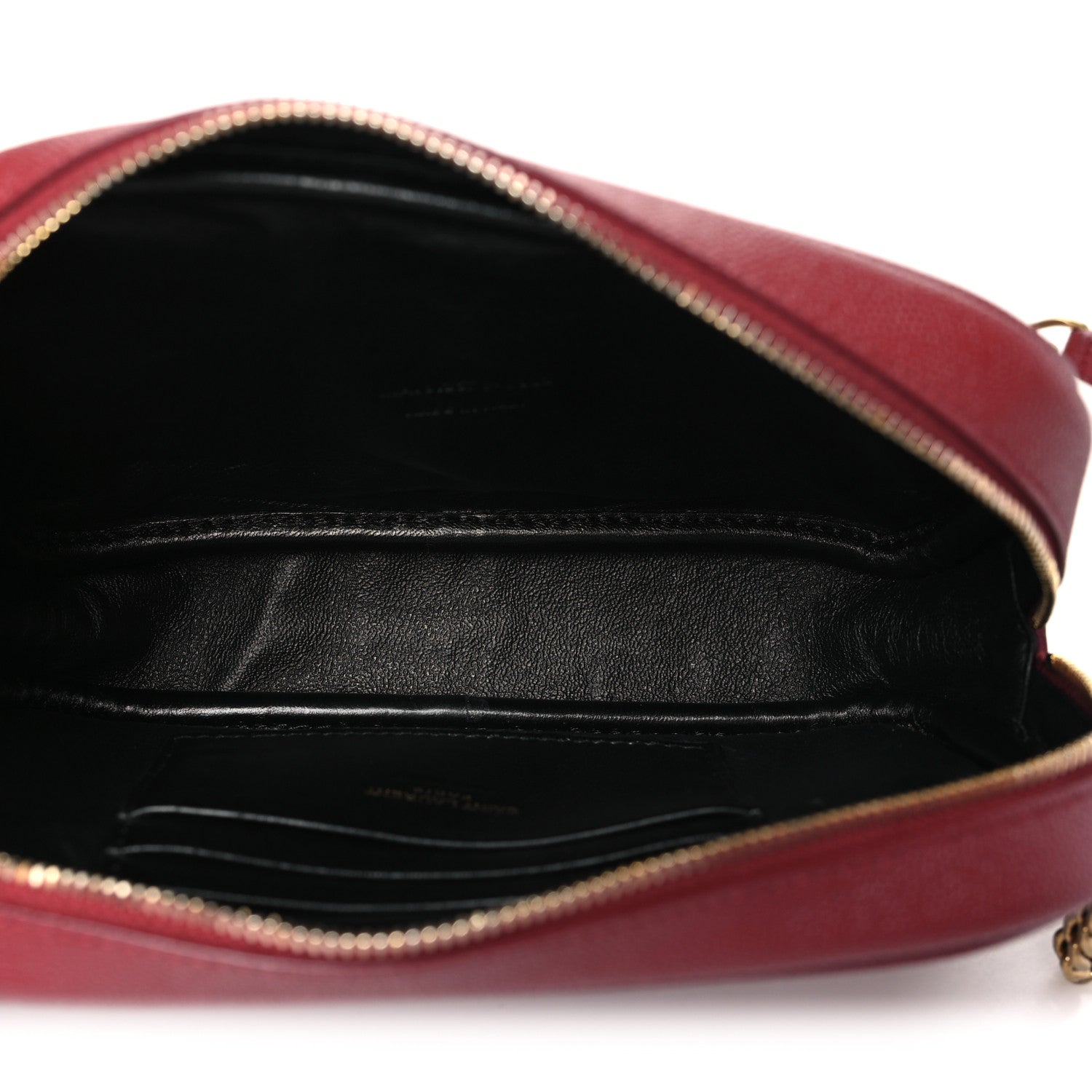 Saint Laurent Grain De Poudre Matelasse Monogram Mini Lou Camera Bag Opyum Red 5 of 10