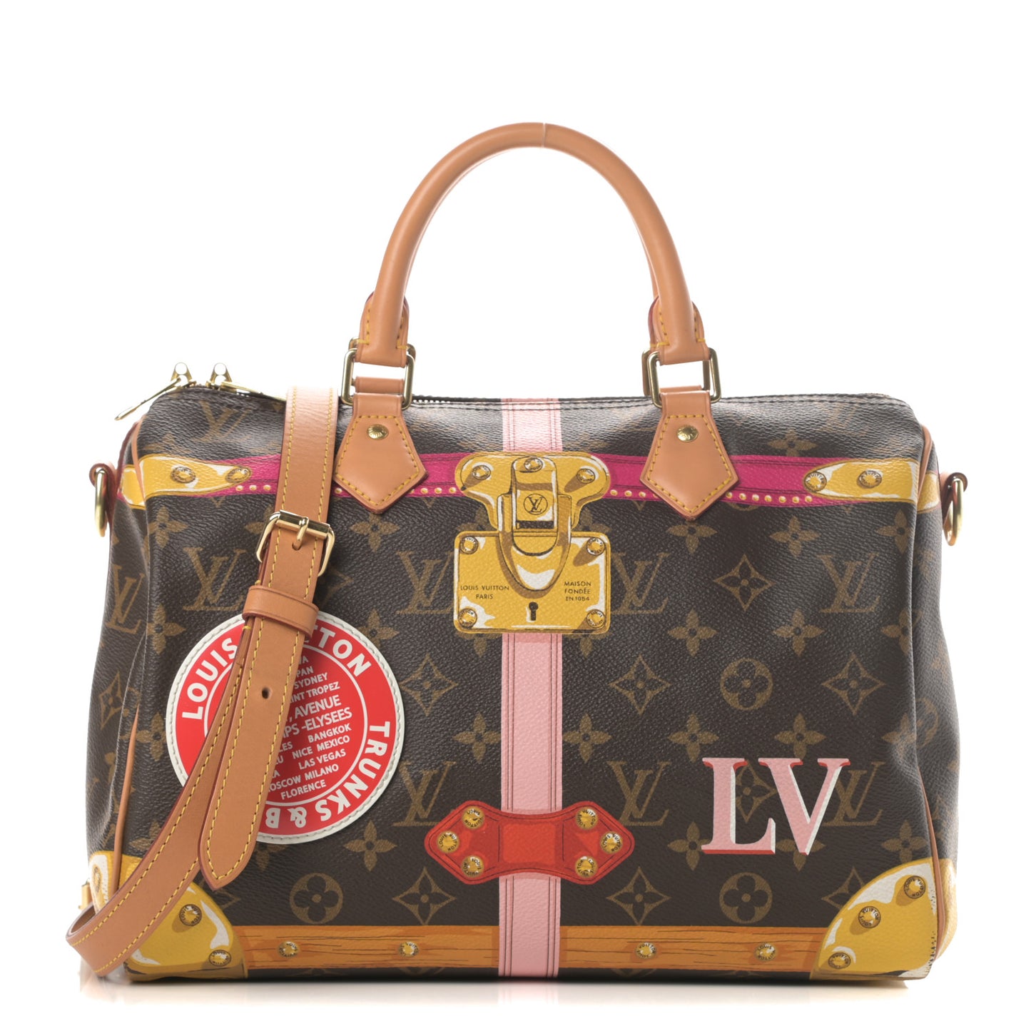 Monogram Summer Trunks Speedy Bandouliere 30