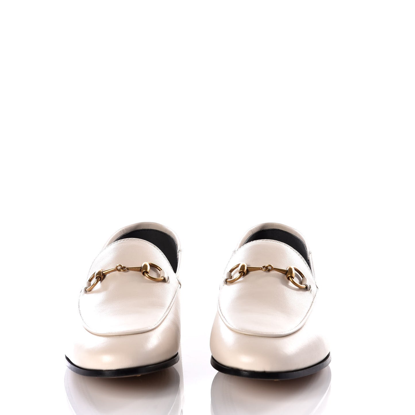Lambskin Womens Brixton Horsebit Loafers 37 Mystic White