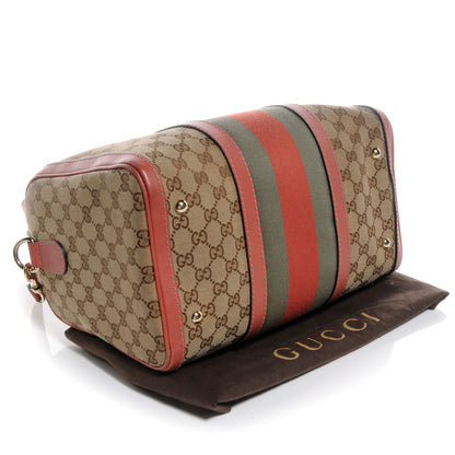 Gucci Monogram Vintage Web Medium Boston 4 of 8