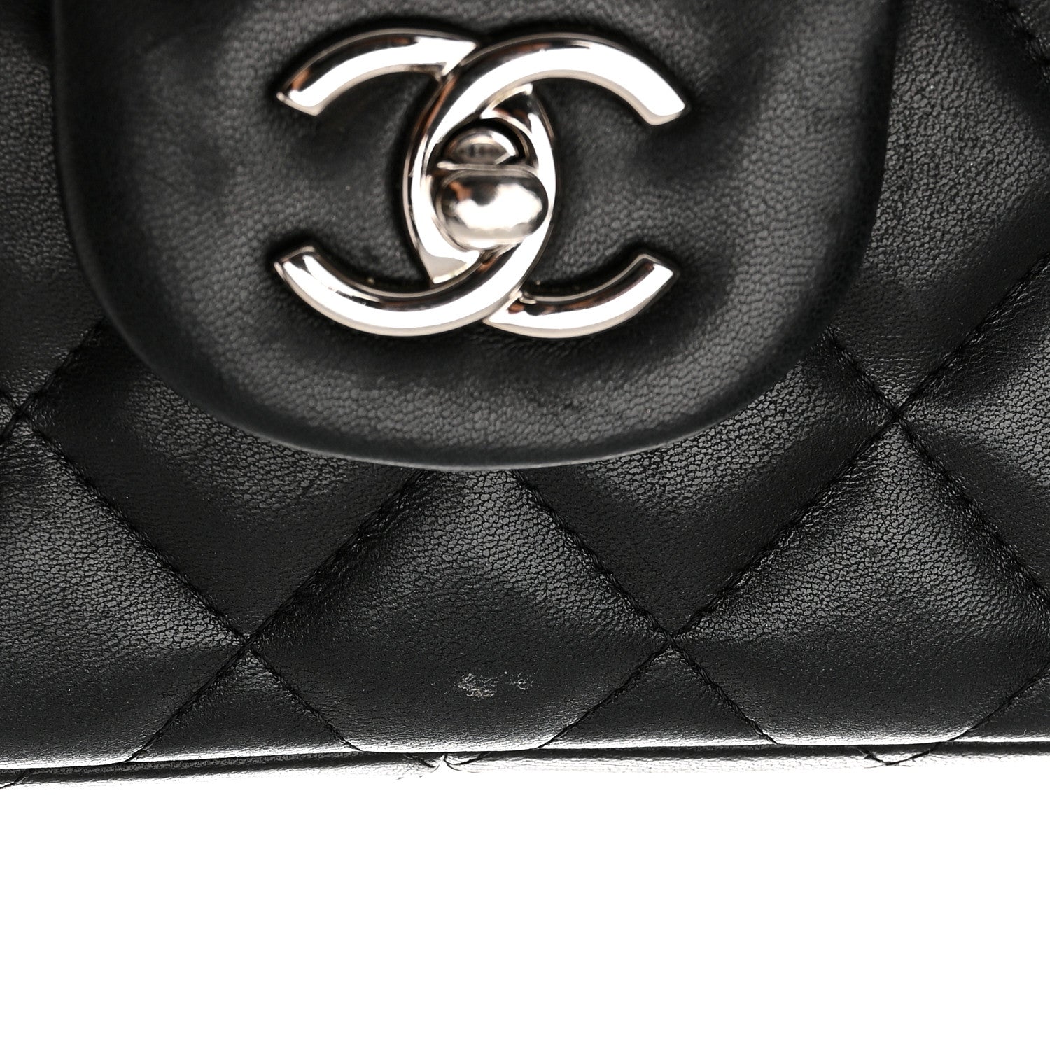 Chanel Lambskin Quilted Jumbo Double Flap Black 17 of 18