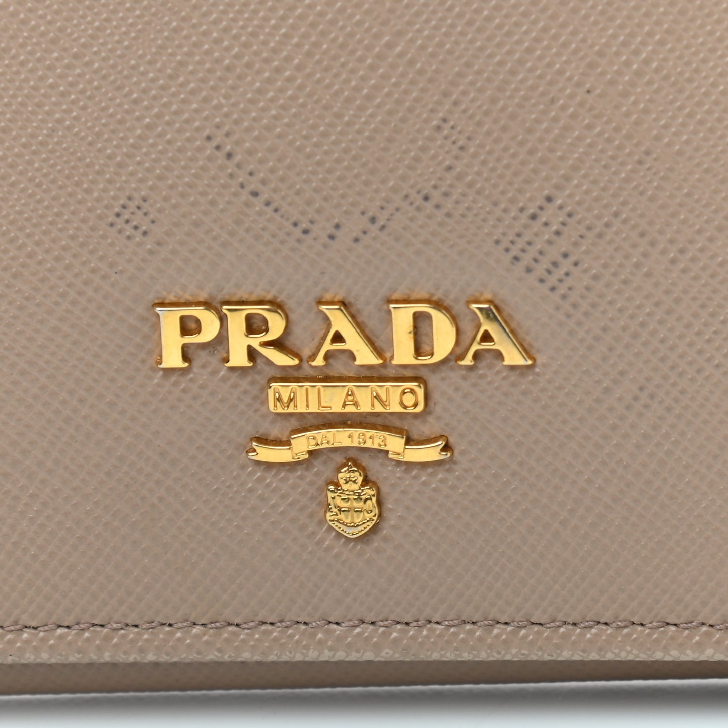 Saffiano Metal Continental Flap Wallet Cammeo