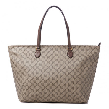 Gucci GG Supreme Monogram Medium Ophidia Shopping Tote Ebony 1 of 8