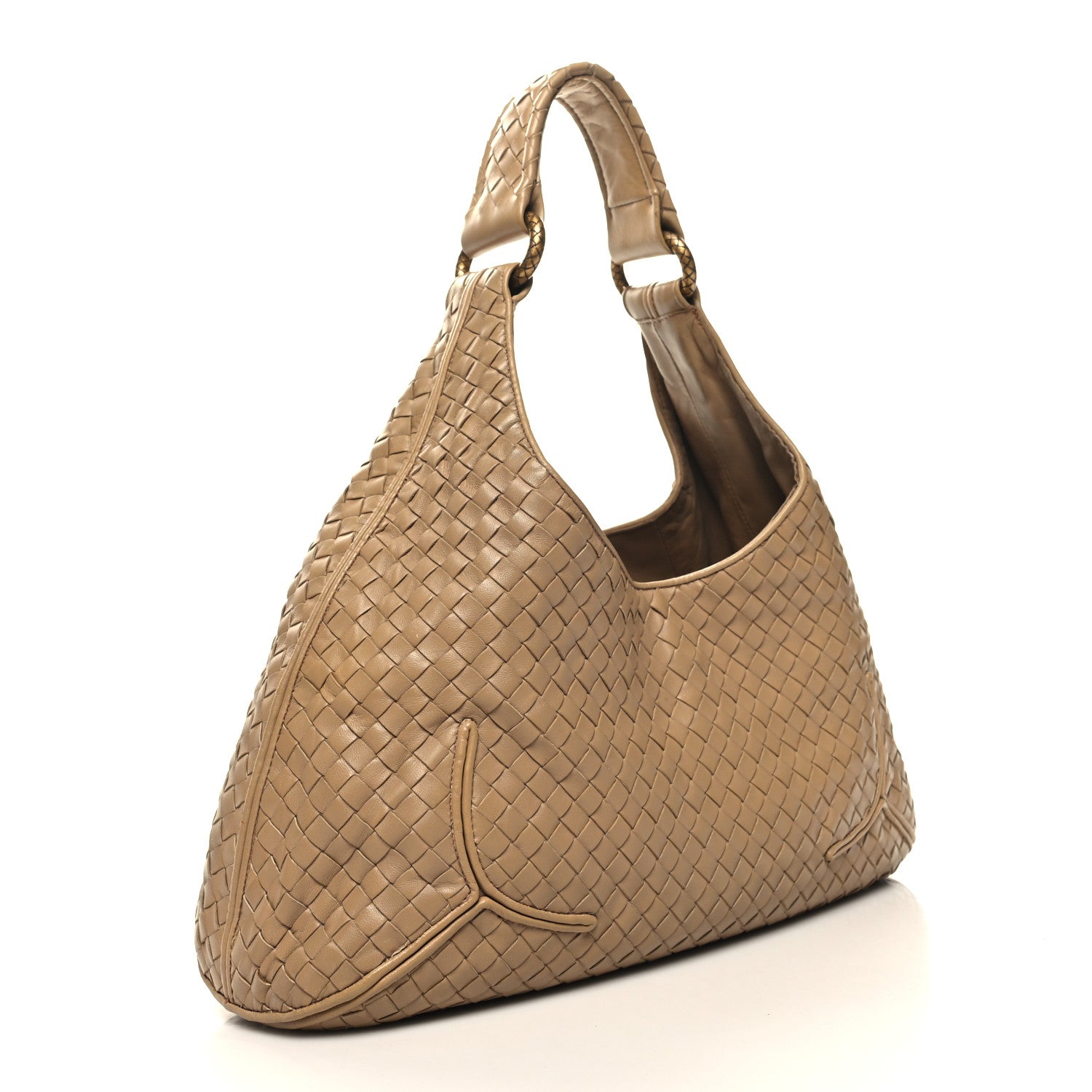 Bottega Veneta BOTTEGA VENETA Nappa Intrecciato Ball Hobo Brown 4 of 12