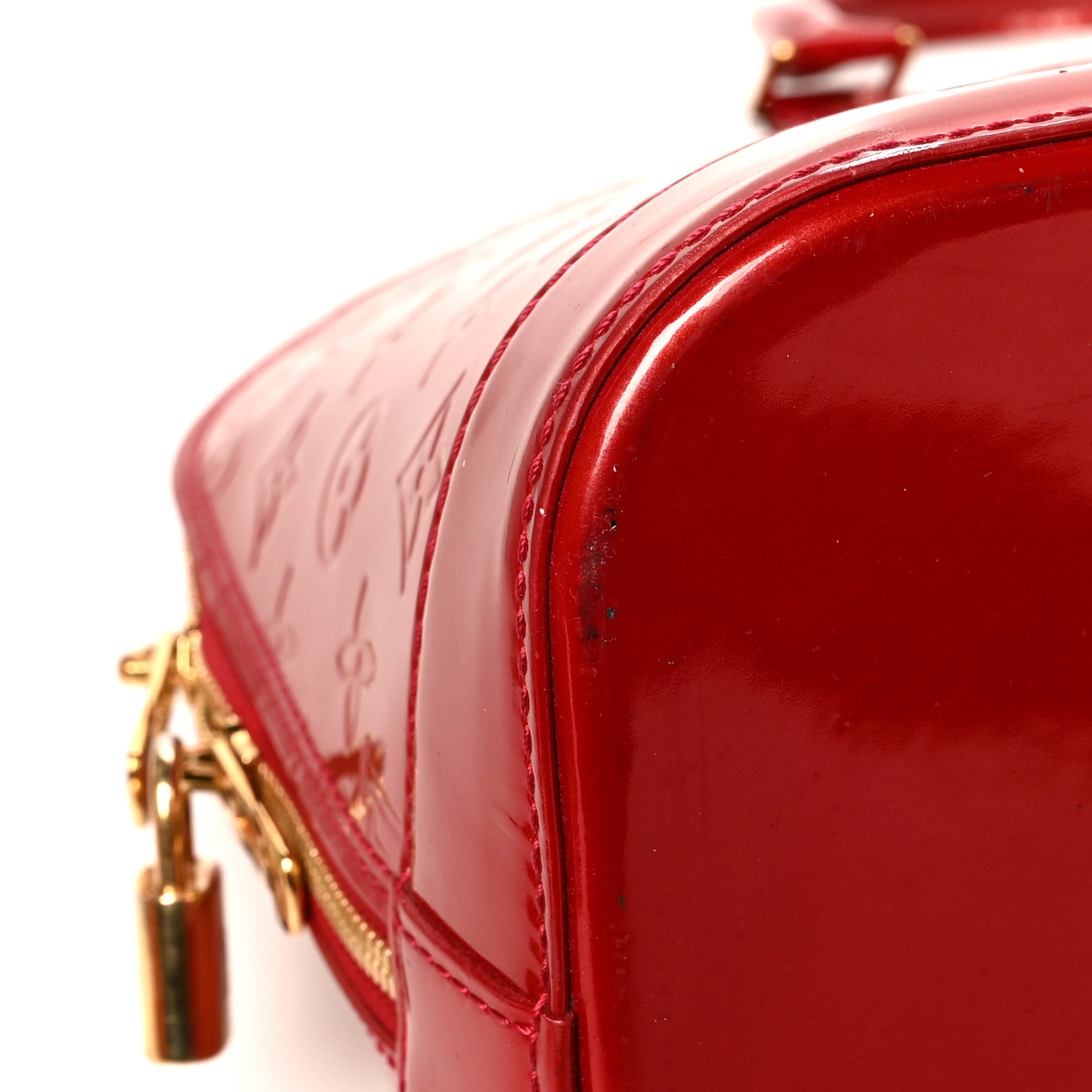 Louis Vuitton Vernis Alma GM Pomme D'Amour 10 of 17