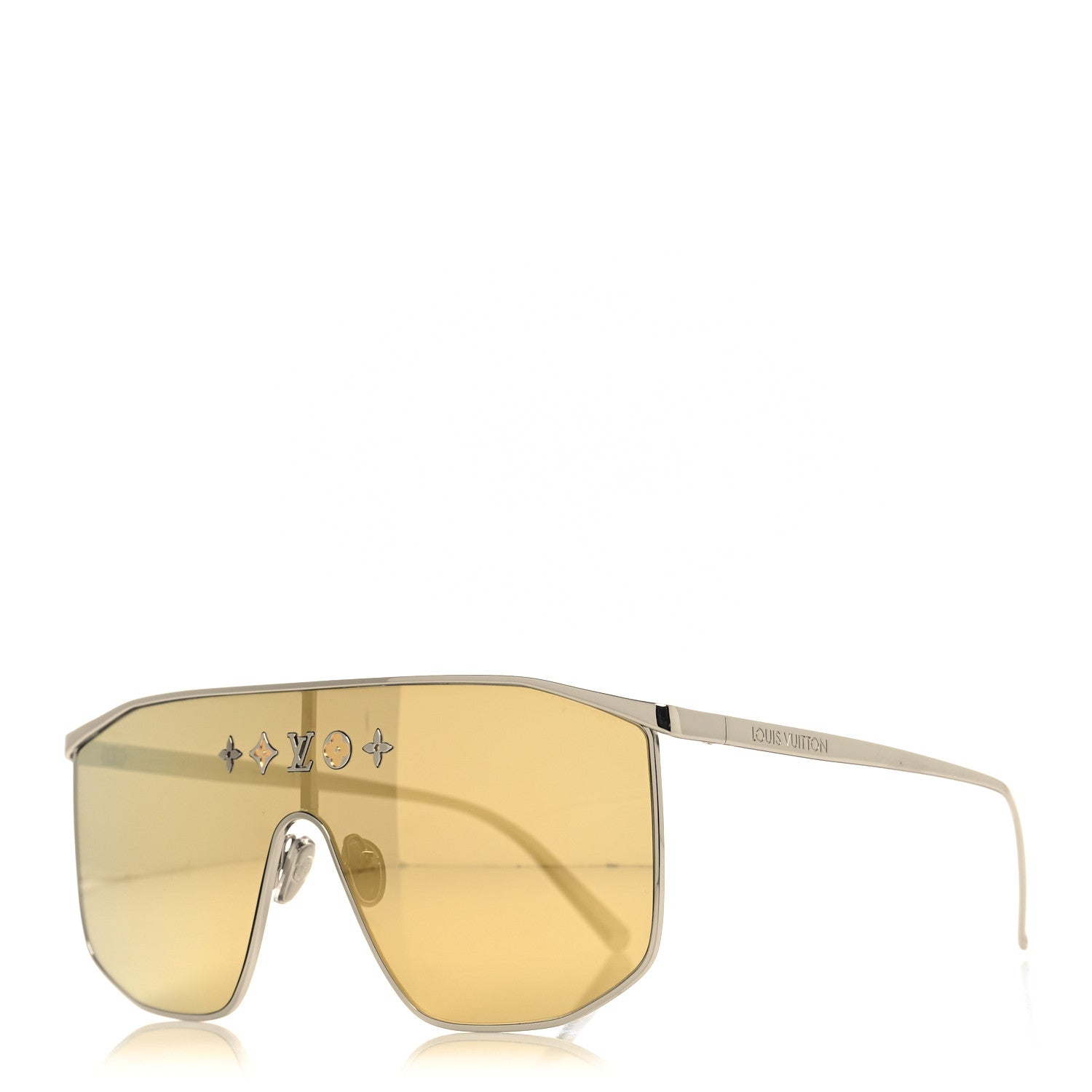 Louis Vuitton Metal LV Golden Mask Sunglasses Z1853U Gold 1410933