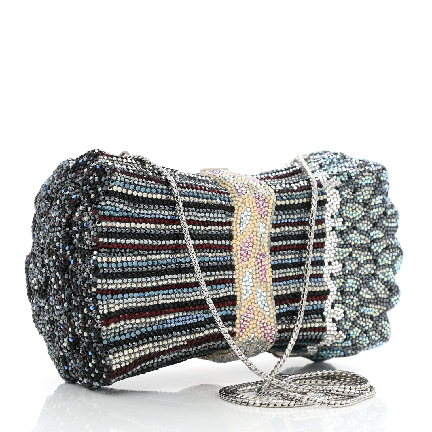 Judith Leiber Swarovski Crystal Bouquet Clutch Multicolor 3 of 12
