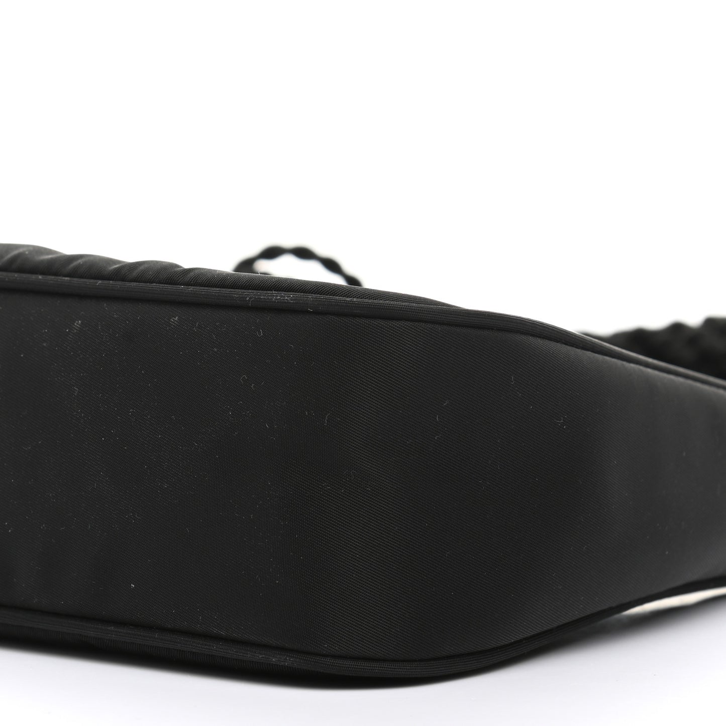 Tessuto Nylon Beaded Ricamo Bag Black