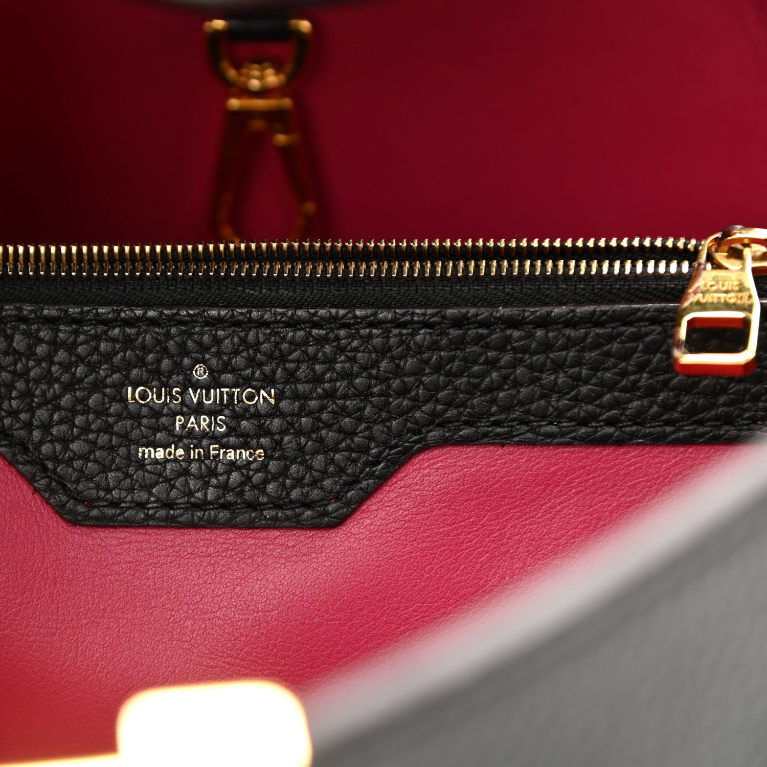 Louis Vuitton Taurillon Capucines GM Black 6 of 13
