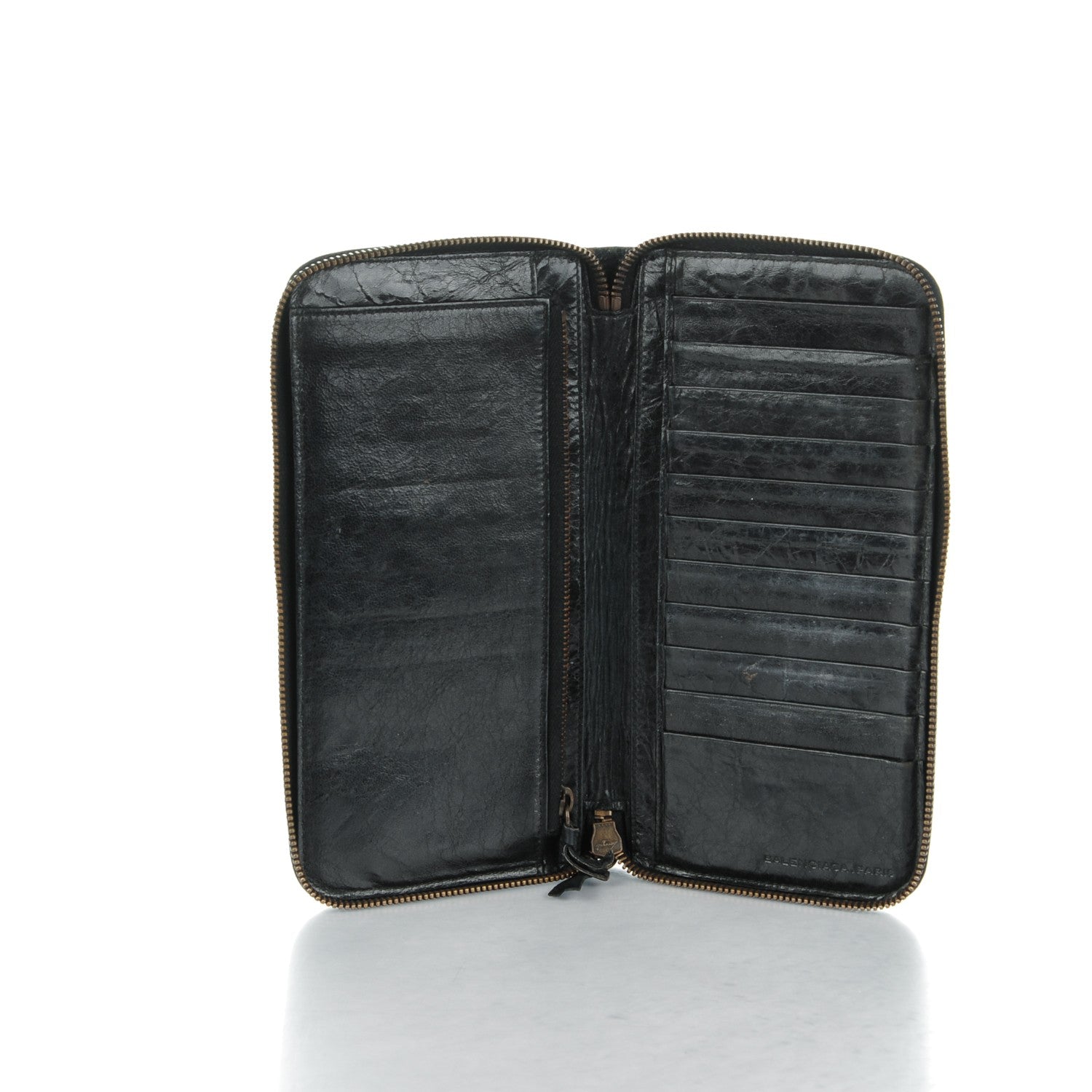 Balenciaga Chevre Classic Hardware Compagnon Wallet Black 5 of 7