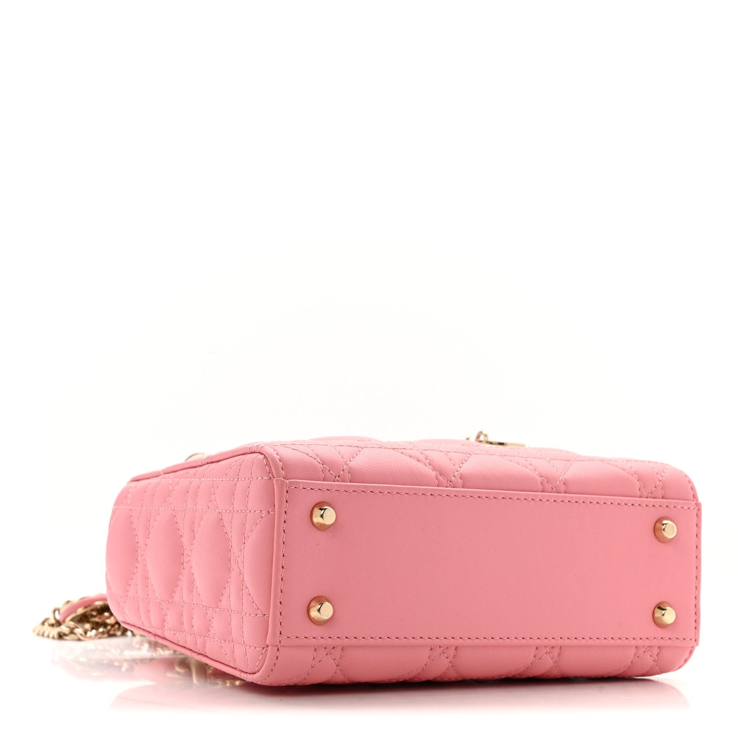 Lambskin Cannage Mini Lady Dior Light Pink
