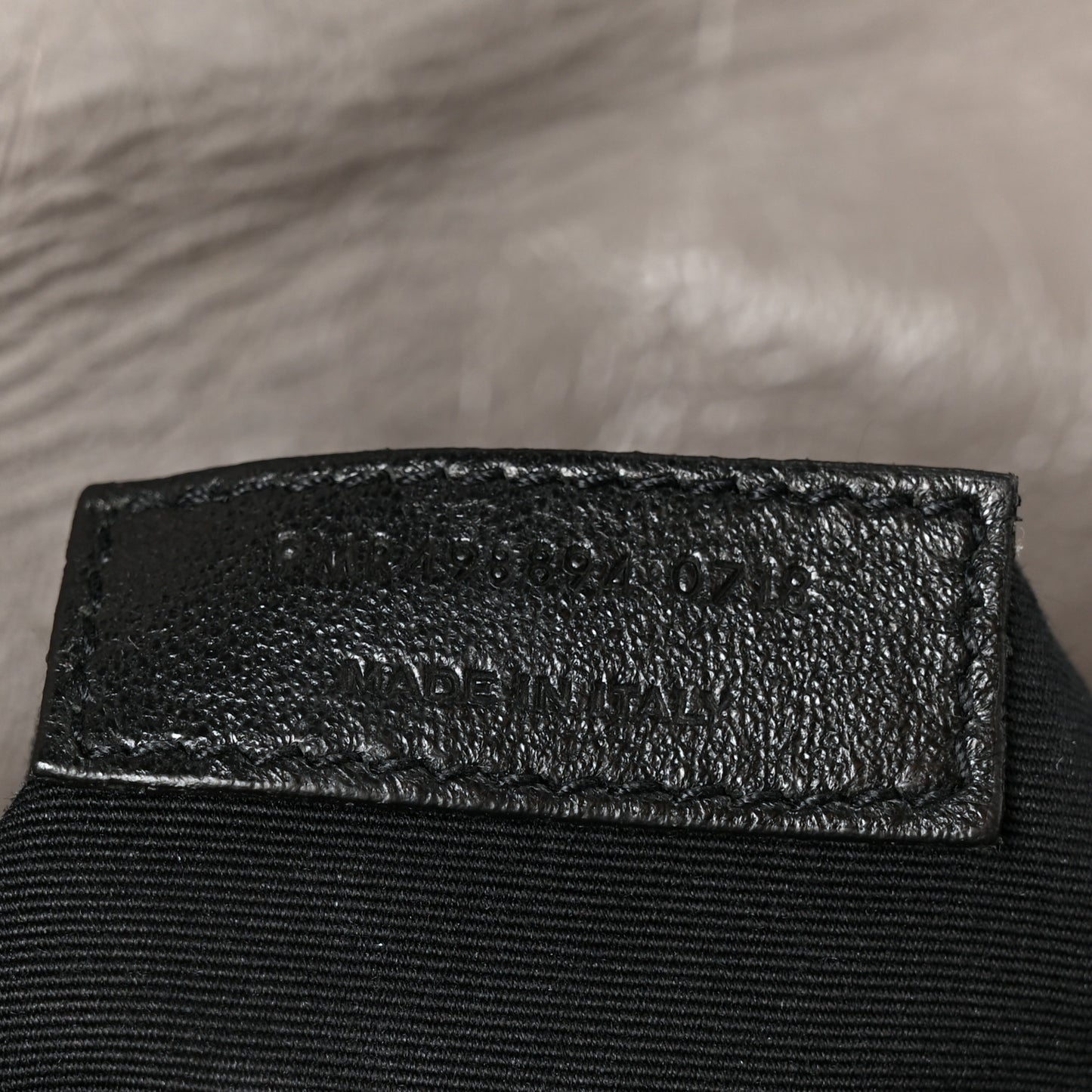 Crinkled Calfskin Matelasse Monogram Medium Niki Chain Satchel Fog