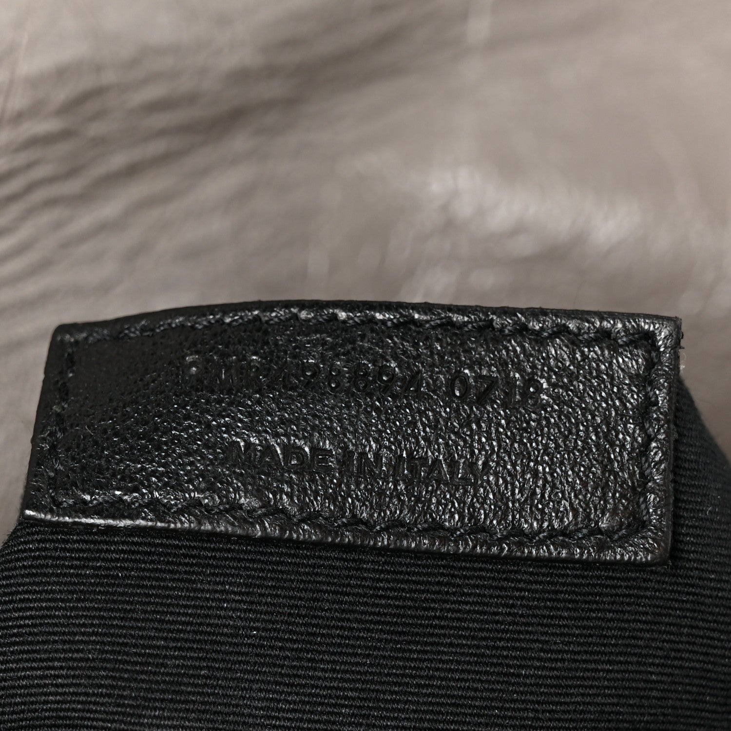 Saint Laurent Crinkled Calfskin Matelasse Monogram Medium Niki Chain Satchel Fog 8 of 11