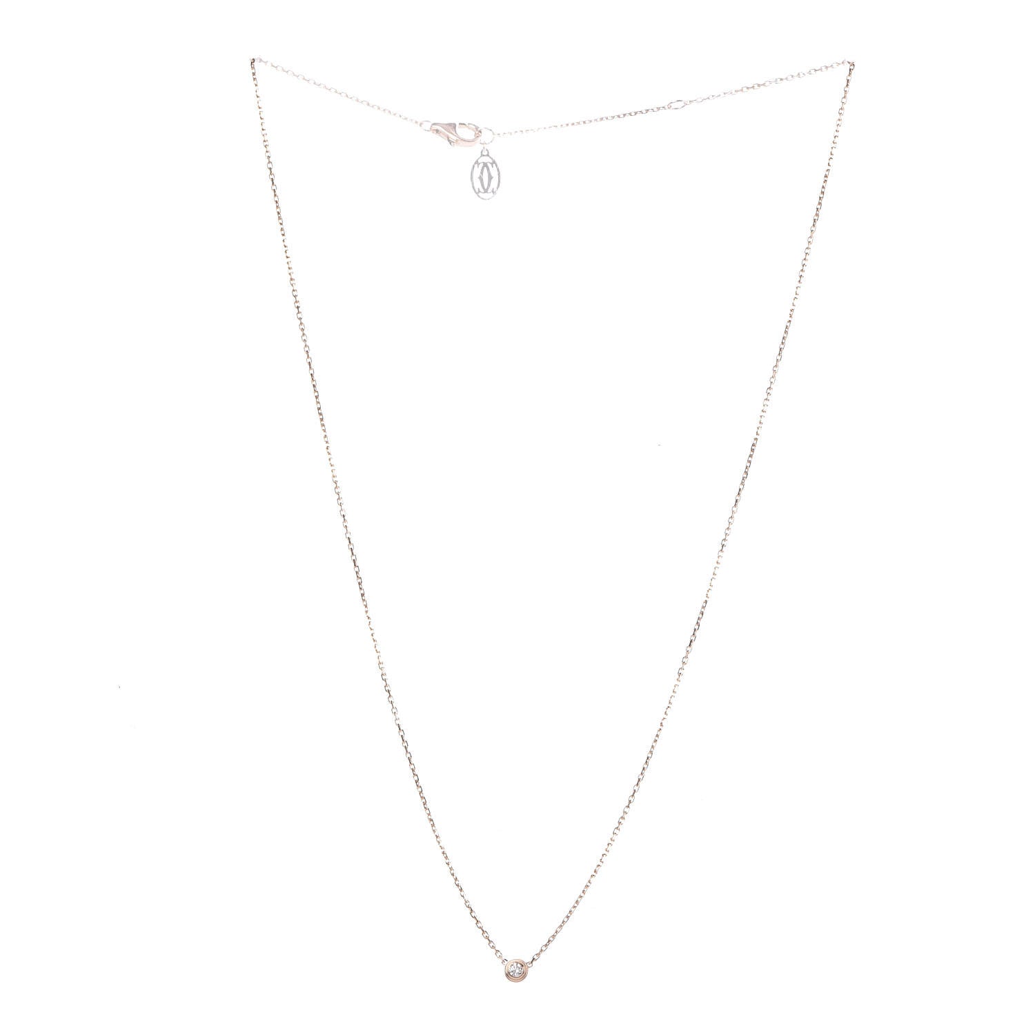 Cartier 18K Pink Gold Diamond XS D'Amour Pendant Necklace 3 of 6