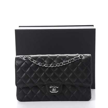 Chanel Caviar Quilted Medium Double Flap Black 8 of 8
