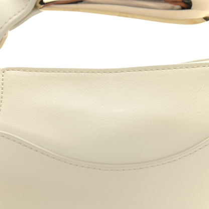 Chloe Small Grain Calfskin Kiss Bag Natural White 16 of 16