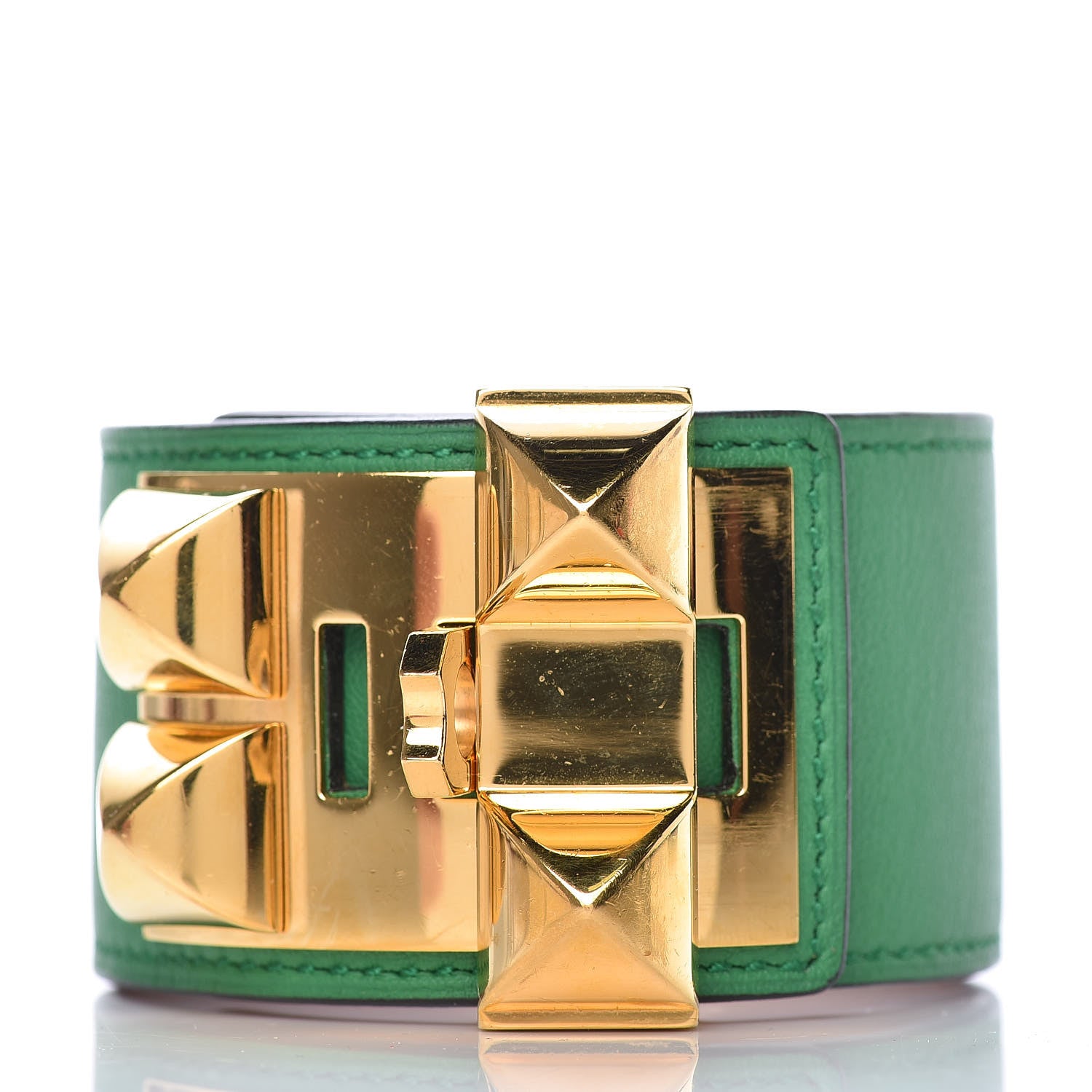 Hermes Swift Collier de Chien CDC Bracelet L Bambou 3 of 5