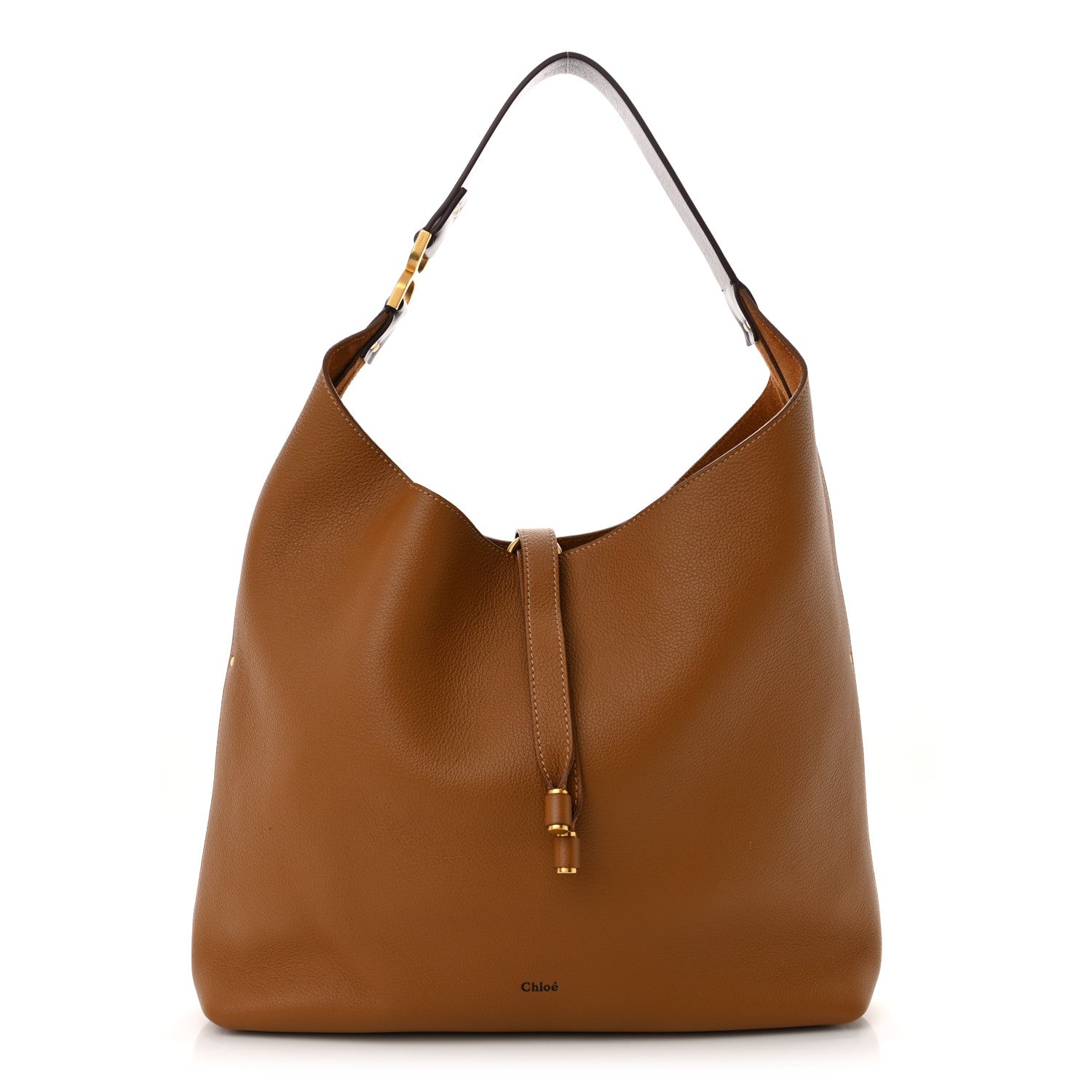 Chloe Grained Calfskin Marcie Hobo Bag Pottery Brown 1 of 9