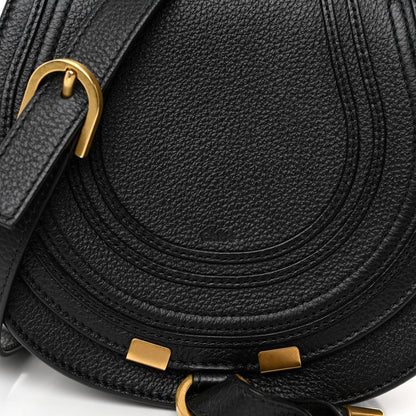 Chloe Calfskin Mini Marcie Round Crossbody Bag Black 7 of 9