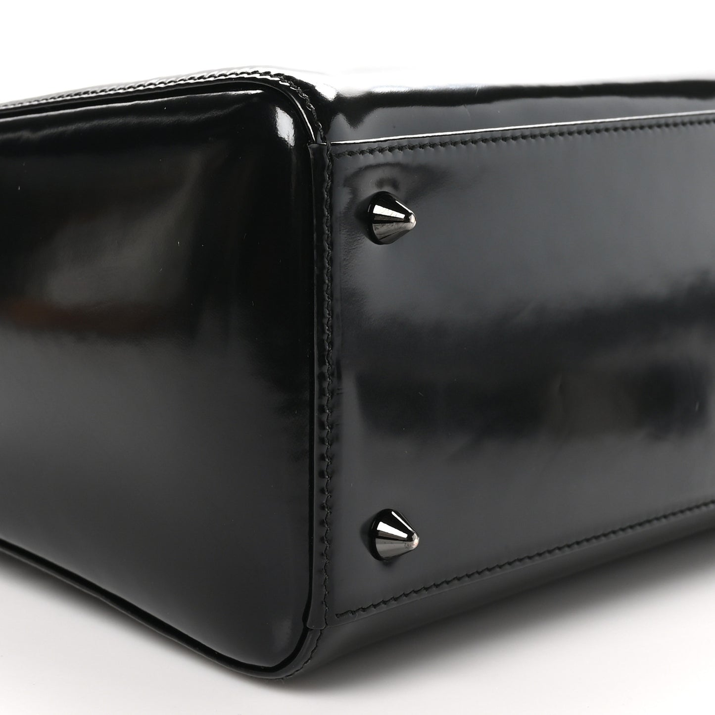 Patent Medium Lady Dior Black