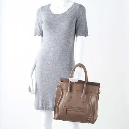 Celine Smooth Calfskin Mini Luggage Camel 2 of 9