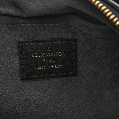 Louis Vuitton Calfskin Nanogram Embossed Speedy 20 Black 6 of 9