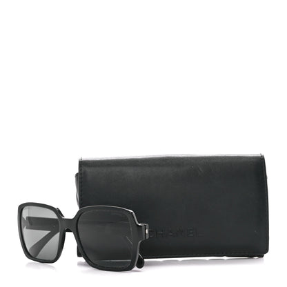 Chanel Acetate Polarized Square Sunglasses 5408 Black 8 of 8