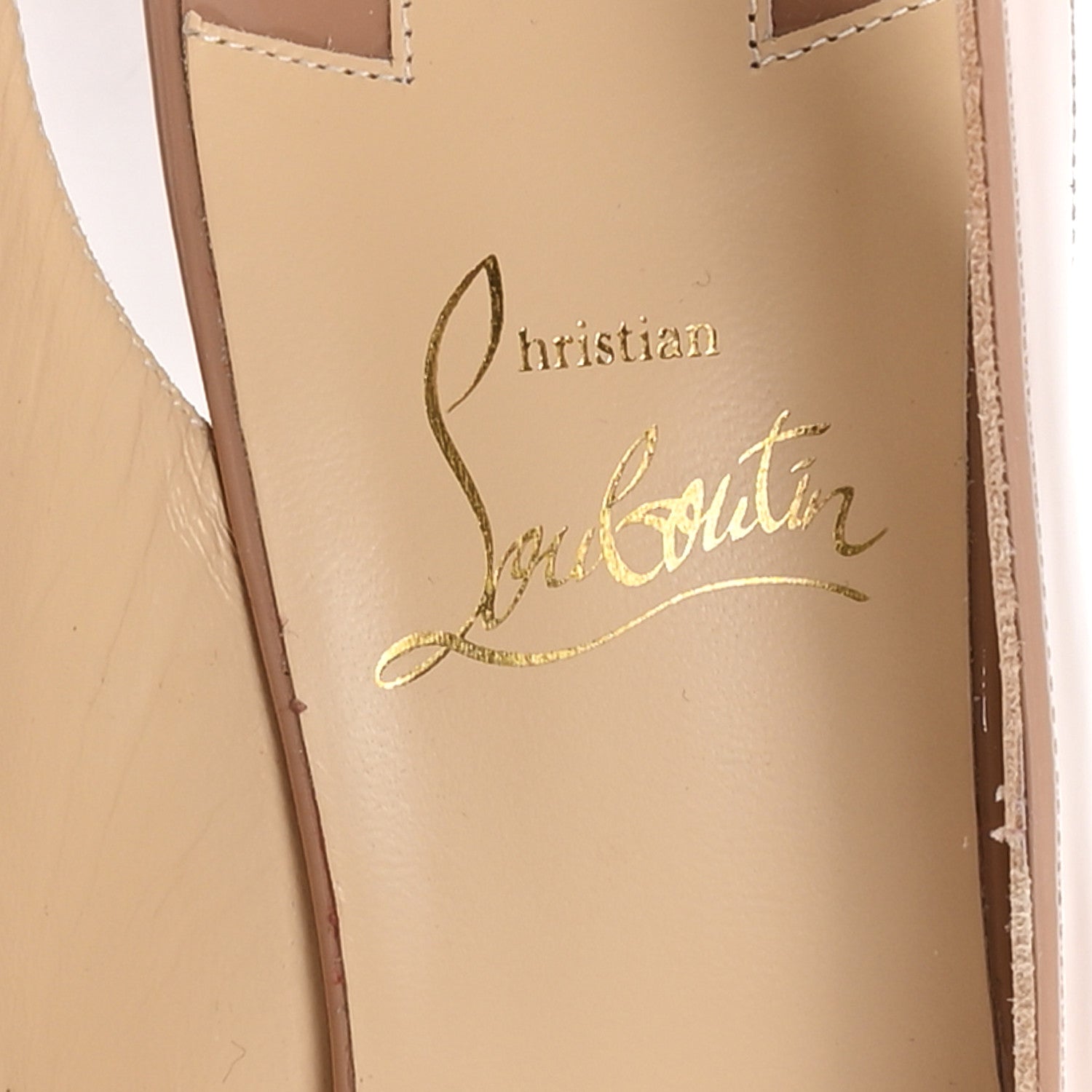 Christian Louboutin Patent Movida Sling 130 Platform Pumps 39 Nude 8 of 9
