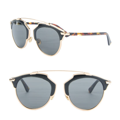 Christian Dior Metal Leather So Real Sunglasses Black 1 of 9