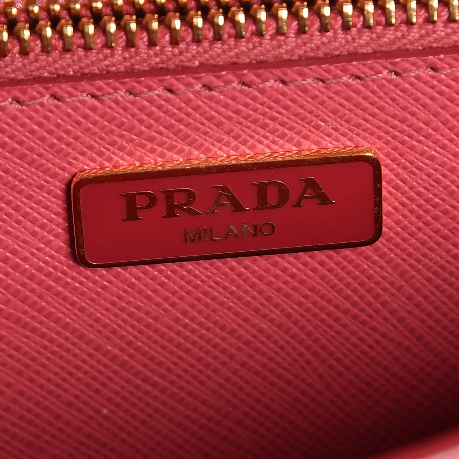 Prada Saffiano Lux Metal Flap Wallet with Strap Peonia Geranio 6 of 7