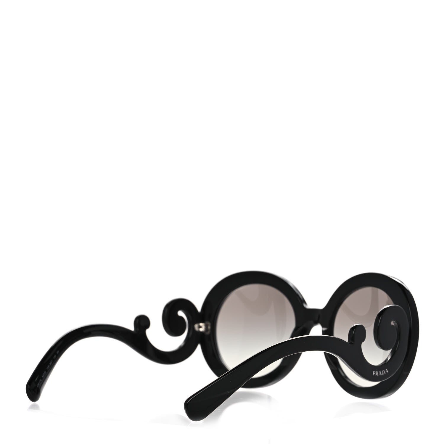 Prada Baroque Sunglasses SPR 27N Black 4 of 8