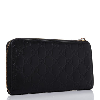 Gucci Guccissima Donna Long Wallet Black 3 of 17