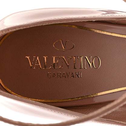 Valentino Garavani Patent Tan-Go 55/155mm Platform Pumps 37 Rose Cannelle 7 of 9