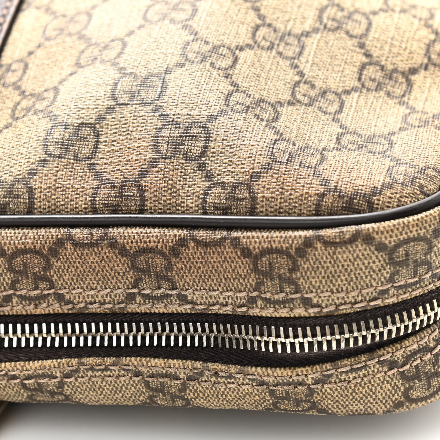 Gucci GG Supreme Monogram Selleria Calfskin Briefcase Beige Ebony Cocoa 12 of 16