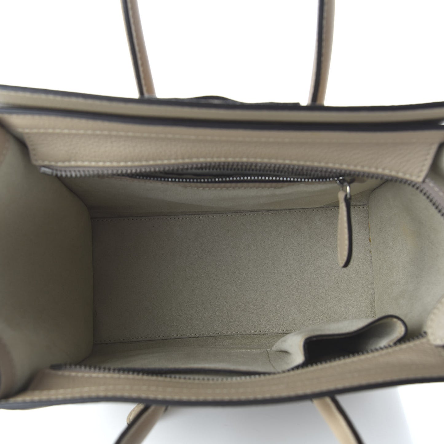 Drummed Calfskin Micro Luggage Dune