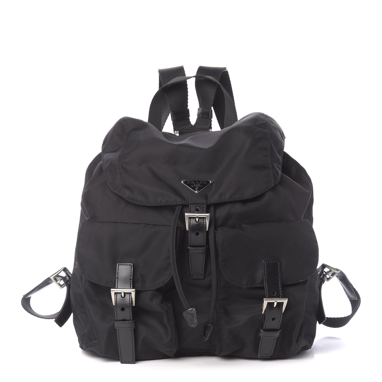 Prada Nylon Vela Medium Backpack Black 1 of 8