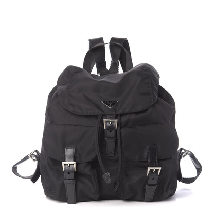 Prada Nylon Vela Medium Backpack Black 1 of 8