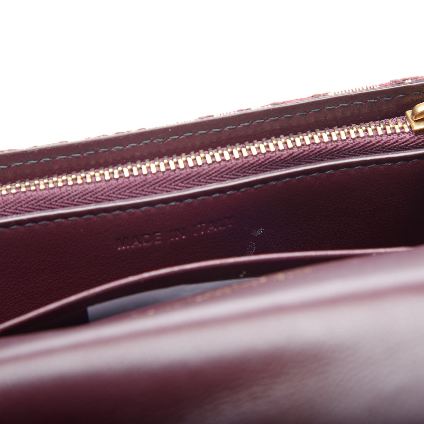 Oblique Saddle Belt Bag Bordeaux