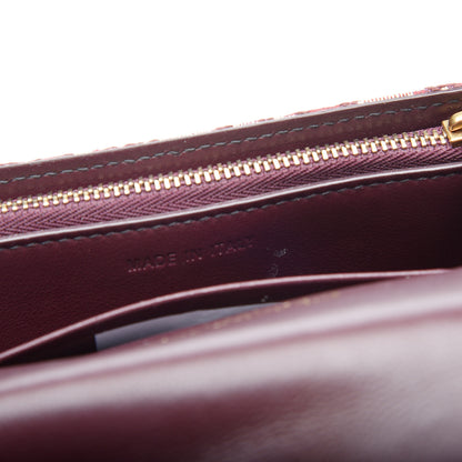 Christian Dior Oblique Saddle Belt Bag Bordeaux 9 of 10