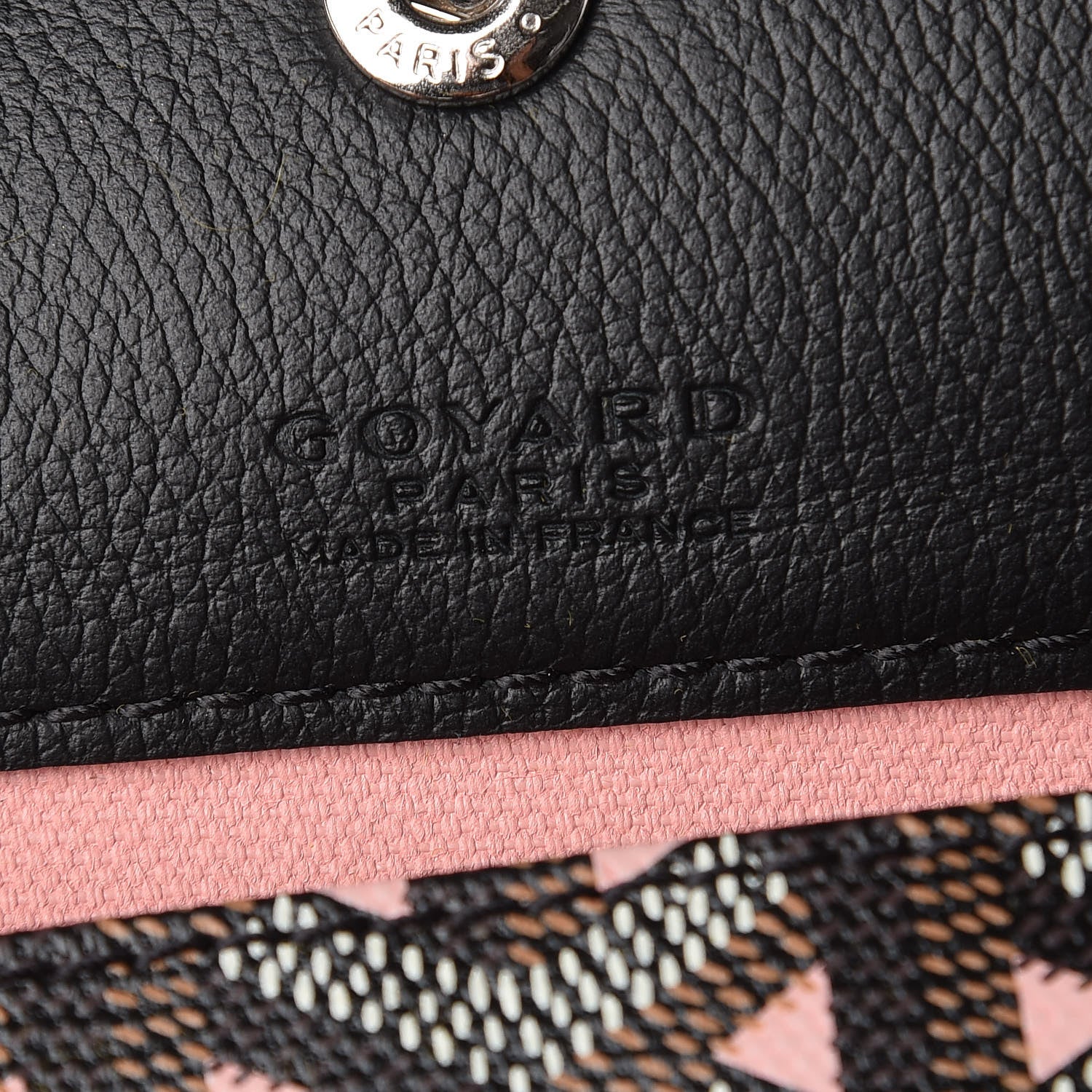 Goyard Goyardine Saint Louis Claire Voie GM Black Pink 7 of 11