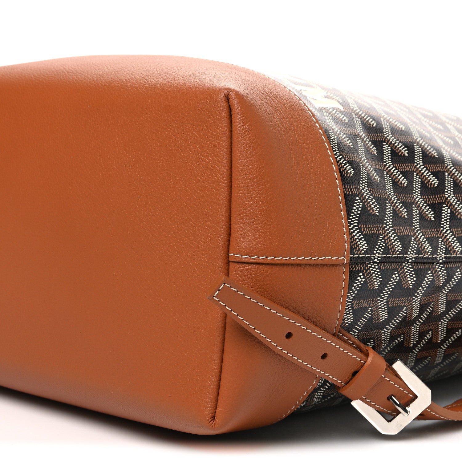 Goyard Goyardine Calfskin Cisalpin Backpack  Black Gold 9 of 10