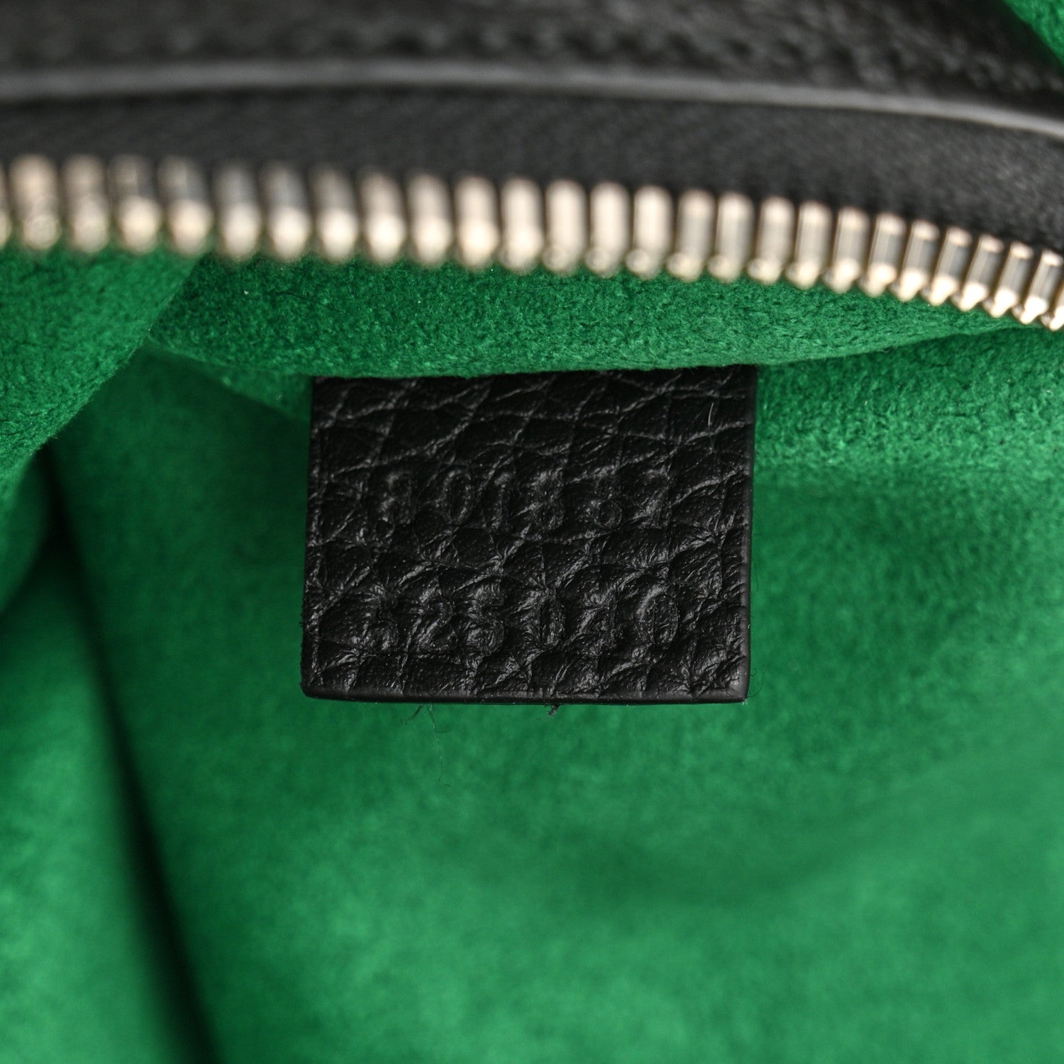 Gucci GG Jumbo Calfskin Emblem Shoulder Bag Black 7 of 10