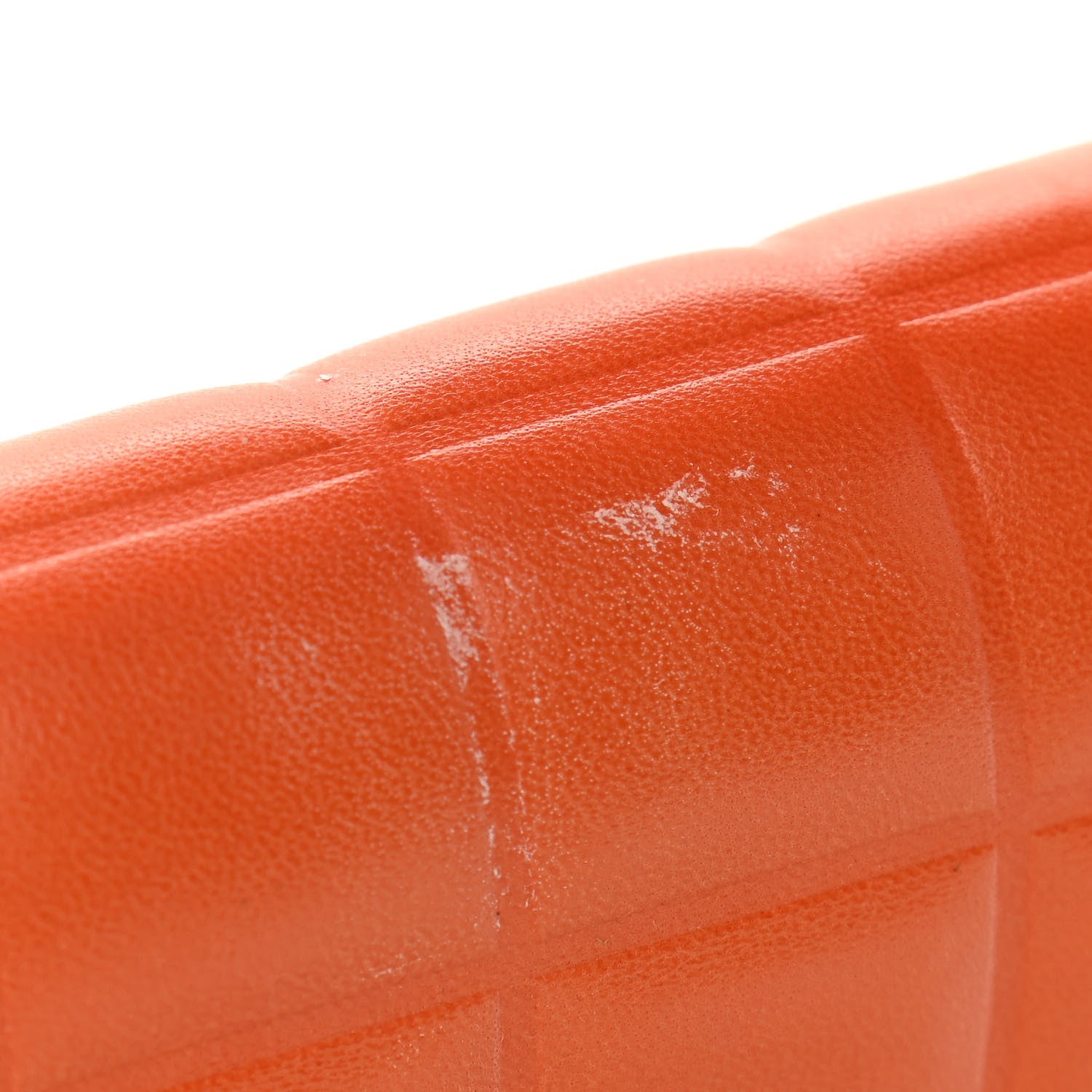 Chanel Lambskin Quilted CC Chocolate Bar Flap Orange 11 of 13
