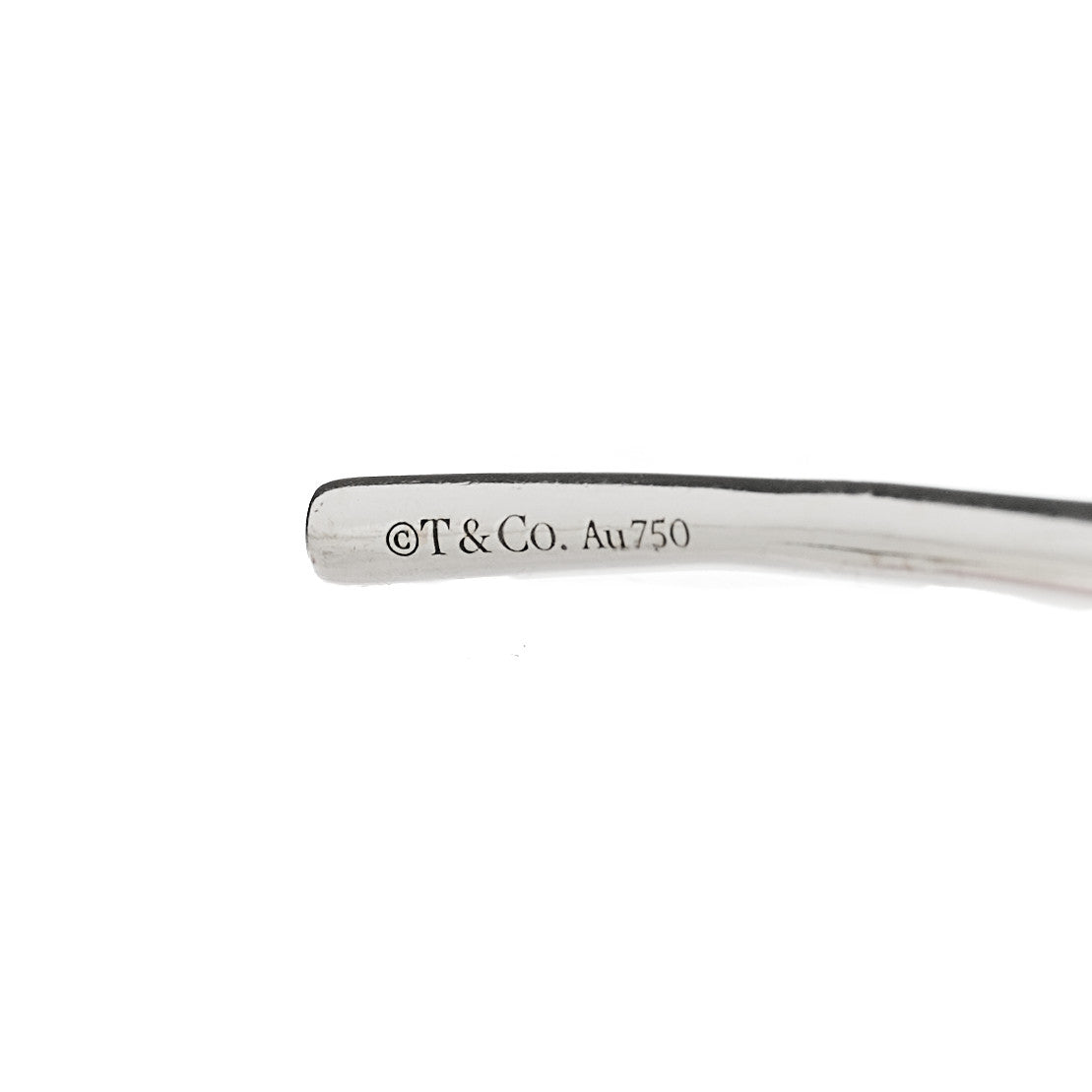 Tiffany 18K White Gold Diamond Metro Wire Bracelet 3 of 3
