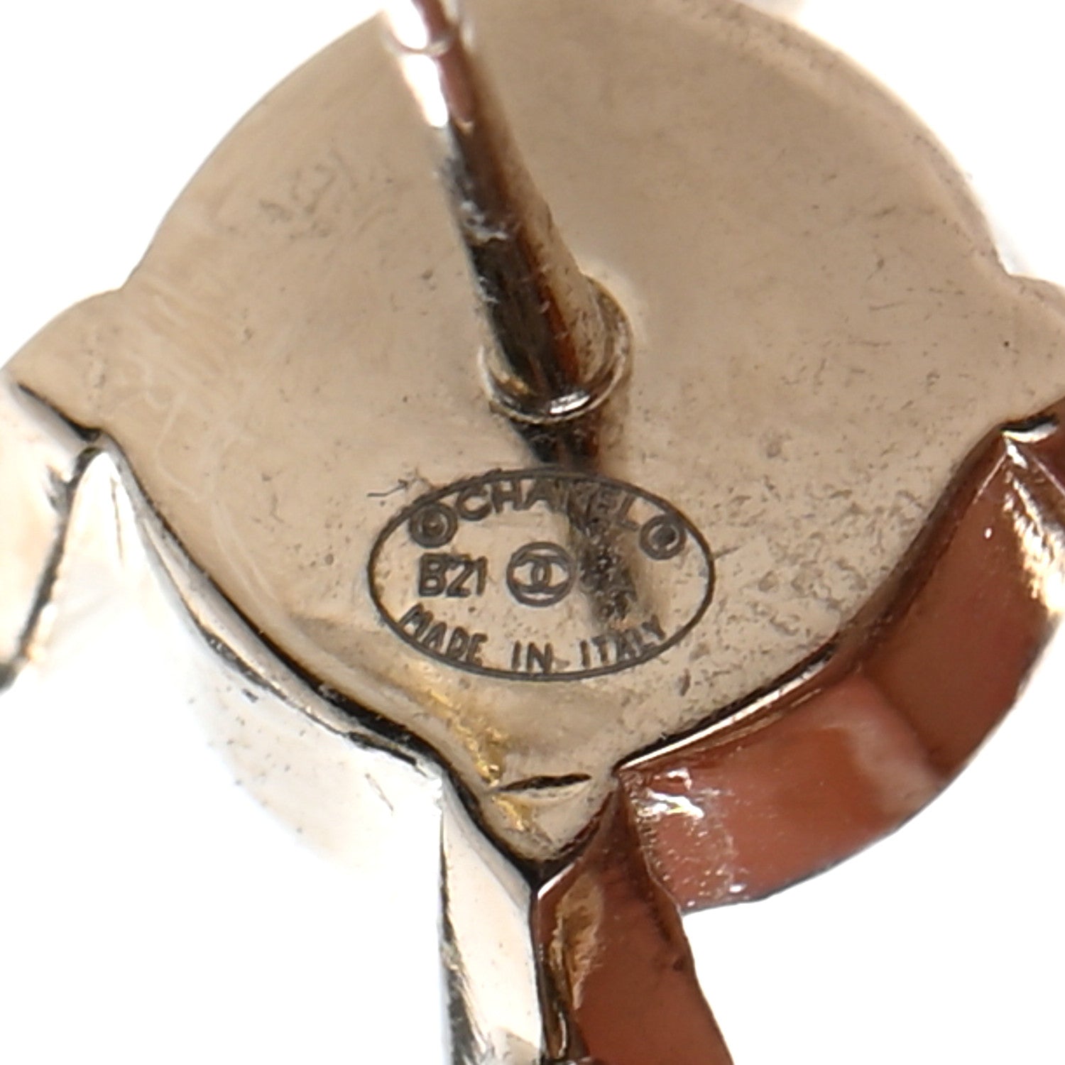 Chanel Crystal Pearl CC Drop Earrings Gold 4 of 4